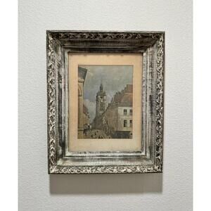 Jean-Baptise Camille Corot The Belfry of Douai Custom Framed Print - See Photos
